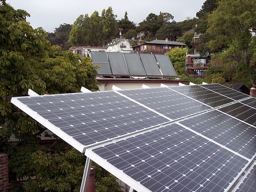 Solar panels in California. 