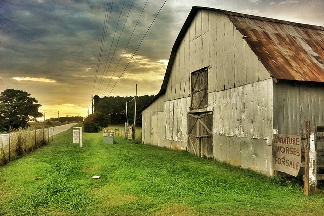 Georgia has become known recently for attracting film and TV productions to the state - the barn building pictured was used in the Walking Dead. Image: Flickr user GA Kayaker.