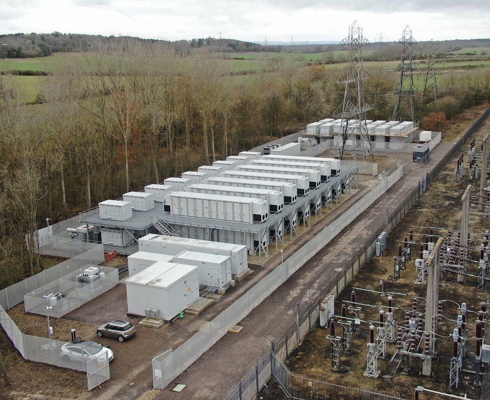 A hybrid lithium-ion vanadium battery storage project in Oxford, England. It helps the local grid cope with EV charging demand and one of our predictions is that installs of this nature will grow in 2024.