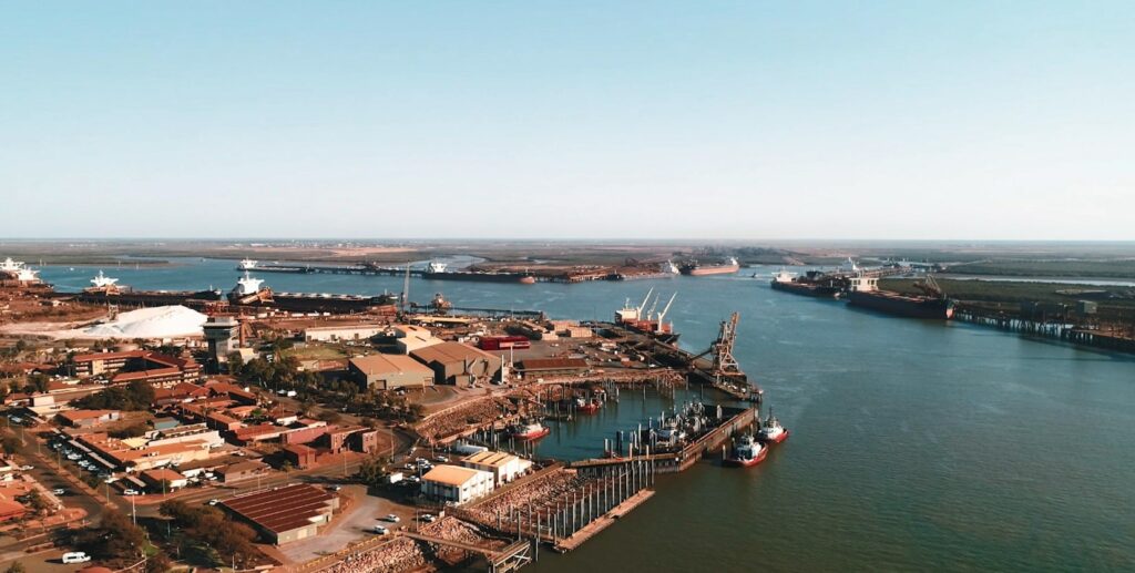 bhp iron ore port headland