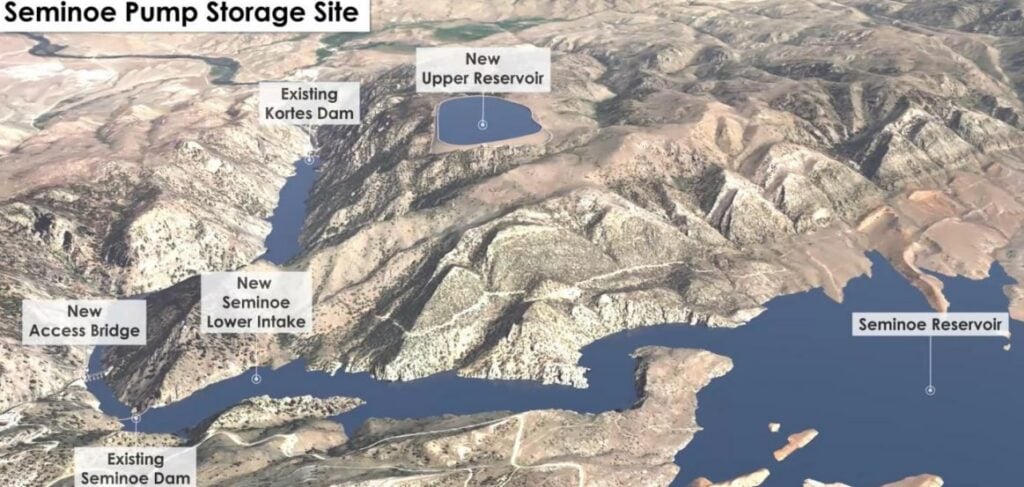 pumped hydro energy storage plant PHES unit Utah rplus energies wyoming