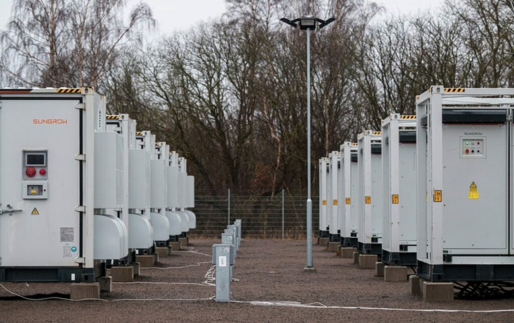 A battery storage project in Sweden 