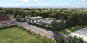 A render of a battery storage project by Masdar Arlington Energy