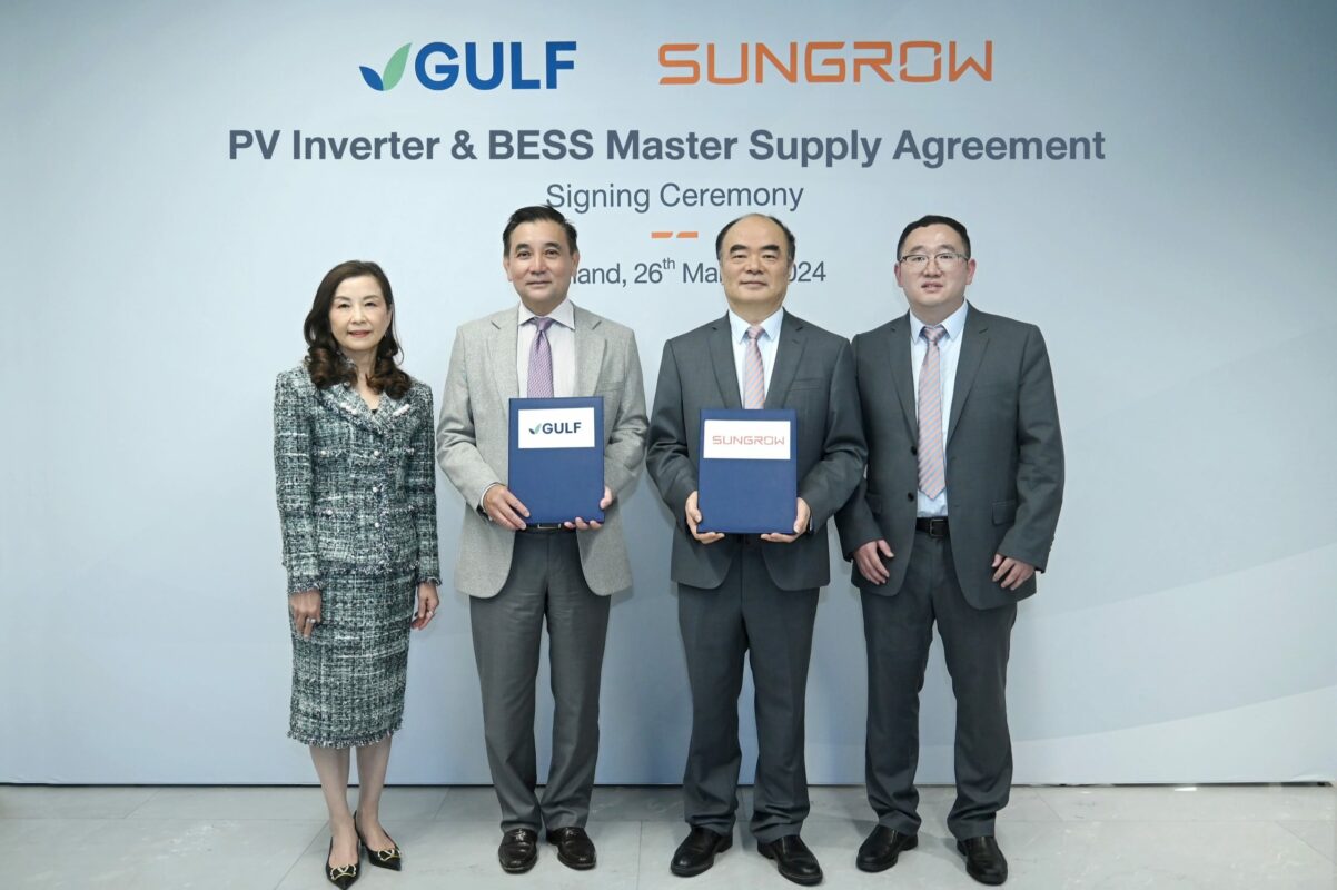 Sungrow, JinkoSolar in 3.5GWp PV, BESS supply deals with major Thai energy company GULF - Vimarsana News