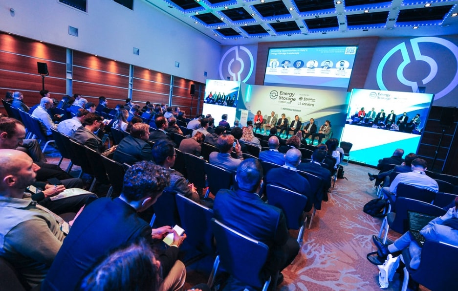 The Italy panel discussion on Day 1 of the Energy Storage Summit EU in London in February 2024 