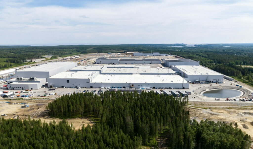 Northvolt's first gigafactory, Northvolt Ett, in Northern Sweden