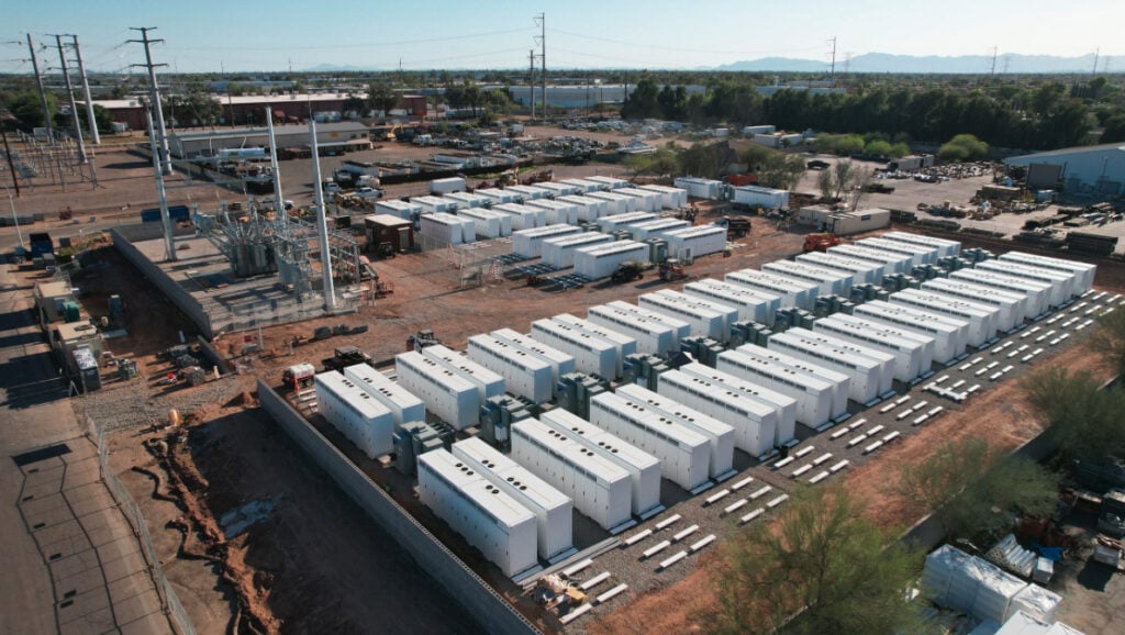 Plus Power's Superstition Energy Storage facility in Gilbert, Arizona. tax equity investment 