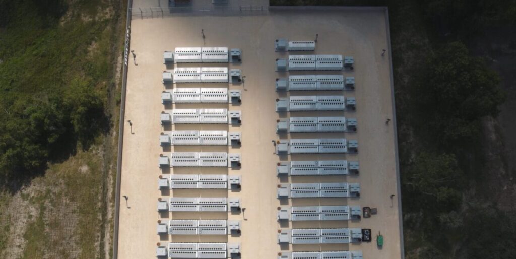 Tesla Megapack project in Texas