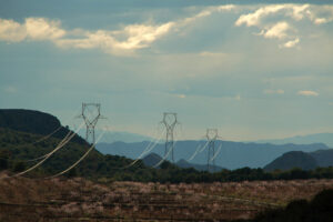 Power lines in Spain