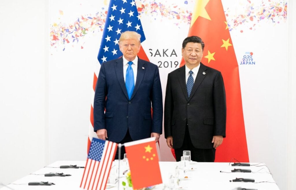 Trump and Xi Jinping (US China tariffs)