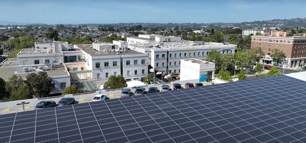 Eos and Faraday microgrid in California