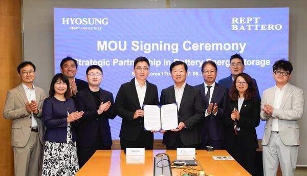 China’s Rept Battero, Korea’s Hyosung Heavy Industries sign 2.5GWh energy storage supply agreement