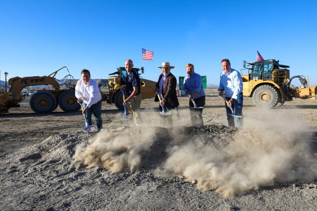 US solar and storage project under construction