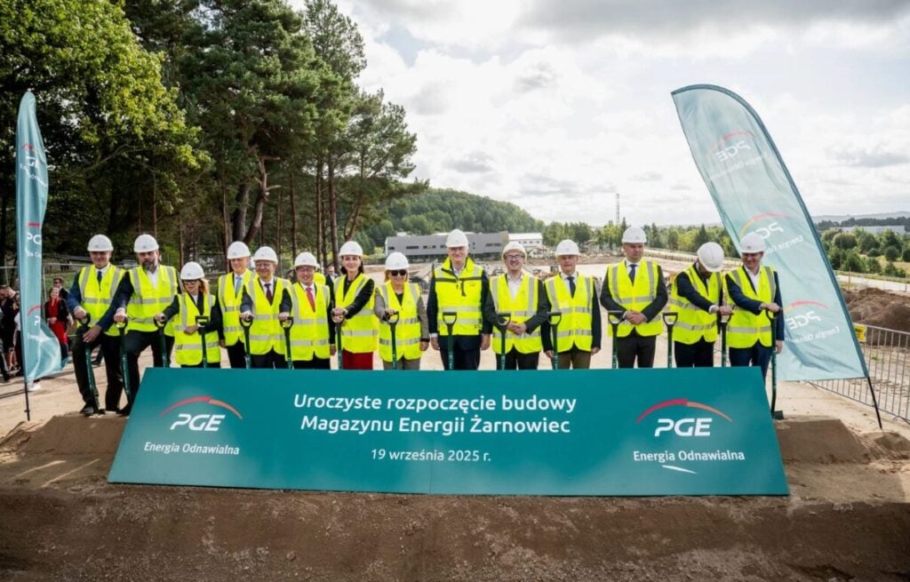 Construction ceremony for Poland BESS project from PGE, which will use LG batteries