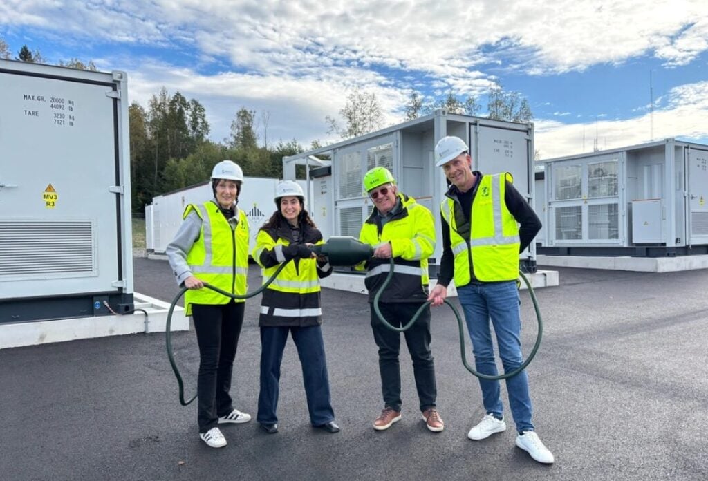 A BESS project being inaugurated in Sweden
