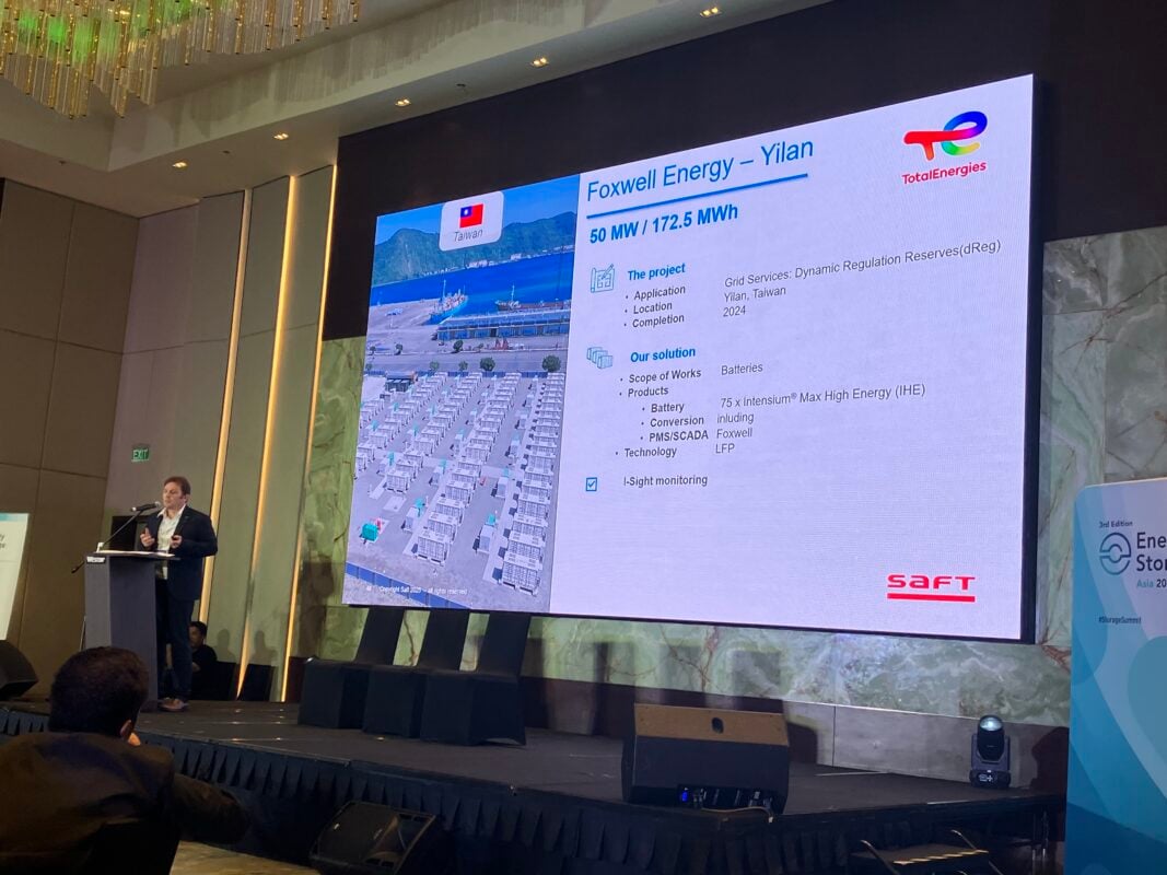 Saft wins 356MWh battery storage project contract in Taiwan with Foxlink Group company