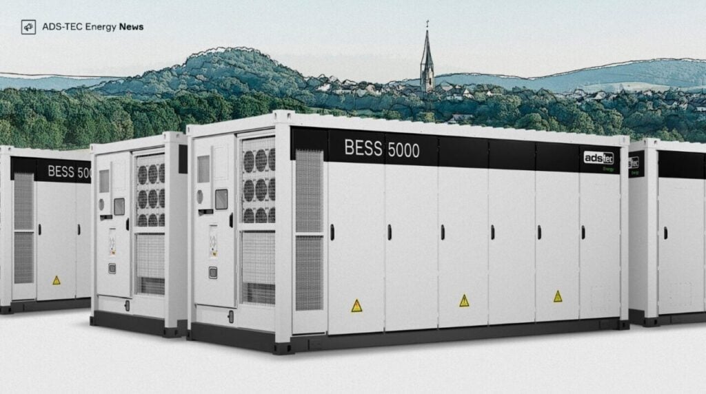 Illustration of an ADS-TEC BESS in Germany 