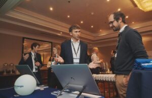 Delegates in discussion at the Battery Asset Management Summit UK & Ireland 2025 this week (14/15 October).