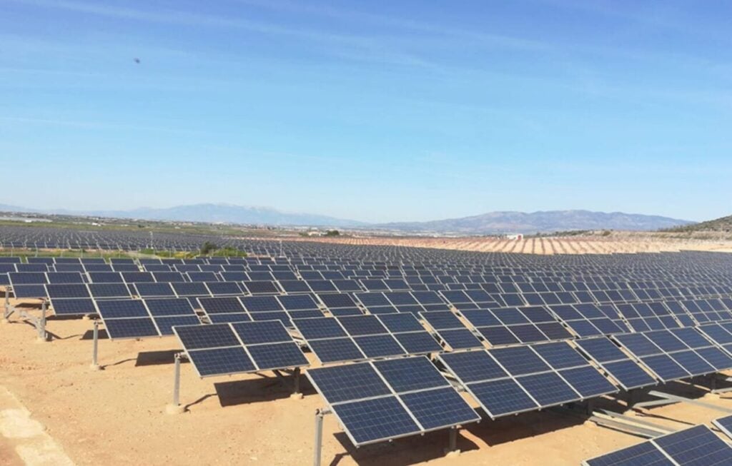 The 8.2MW Fuente Álamo solar project, in Murcia, Spain. Image: Velto Renewables.