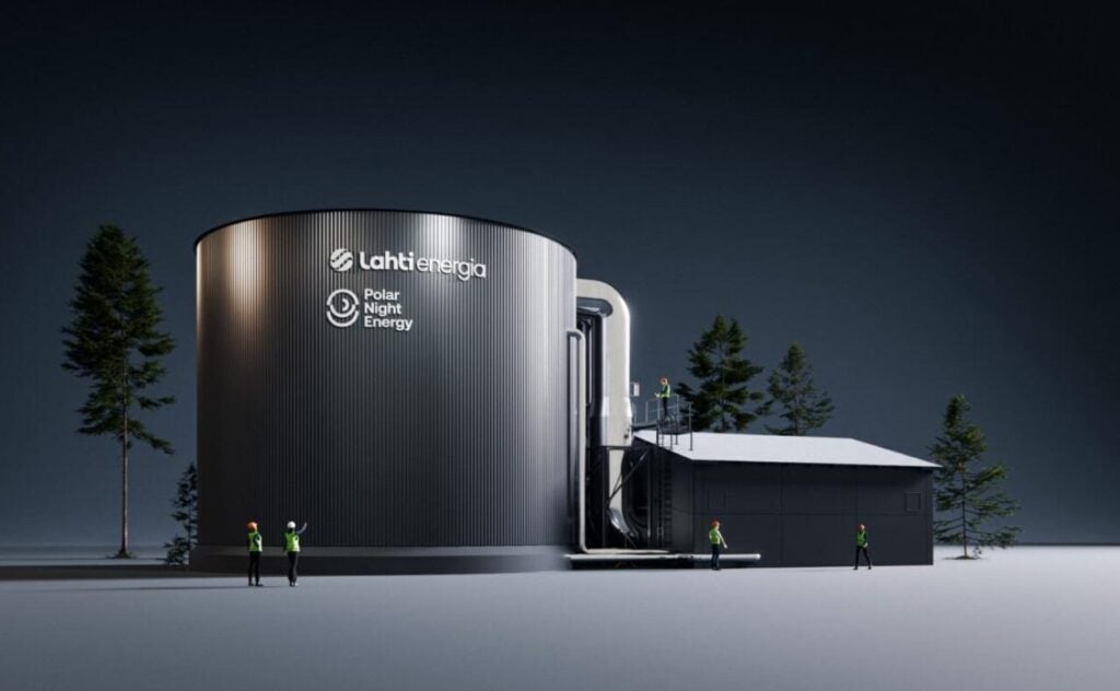 Polar Night Energy and Lahti Energia are partnering on the Sand Battery project in Finland. Image: Polar Night Energy / Lahti Energia.