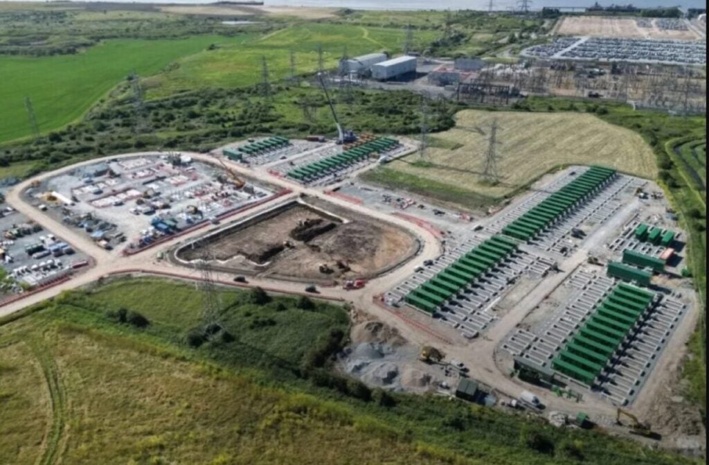 The Carrington project at Trafford Low Carbon Energy Park in Greater Manchester began construction in autumn 2025, with energisation expected by late 2026.Image: Statera Energy.