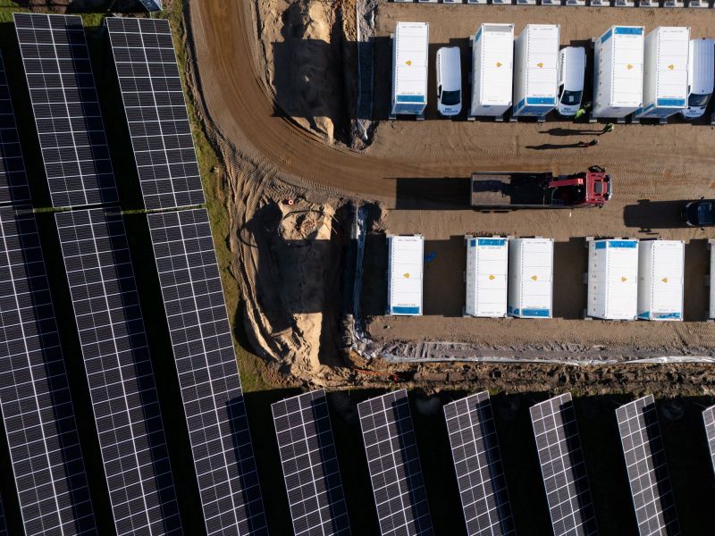 A solar and storage project in Denmark that recently secured a refinancing. 