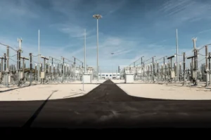 Capagatti electrical sub station in the province of Pescara in Abruzzo