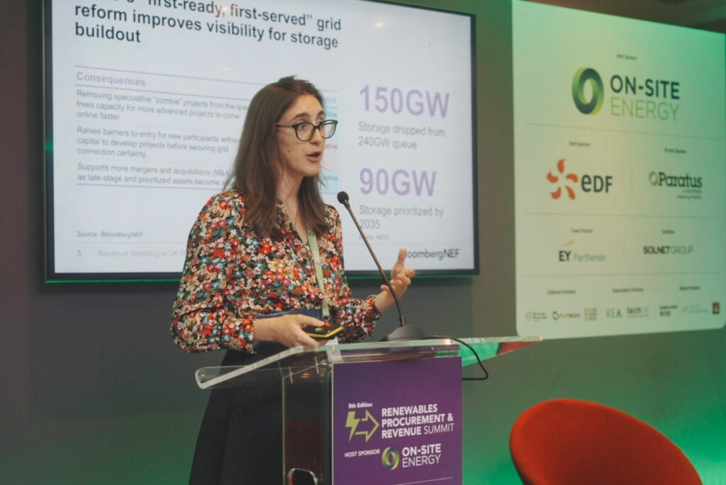Sonia Grunenwald speaks at the Renewables Procurement & Revenue summit 2026