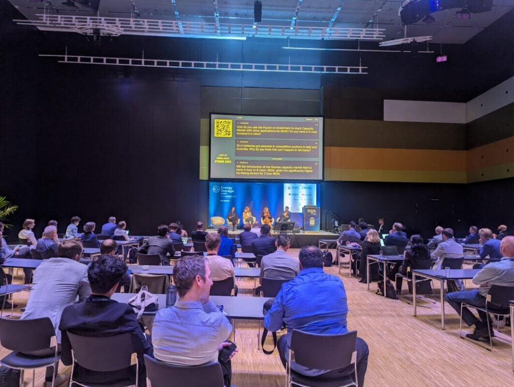 A panel discussion at the Energy Storage Summit.