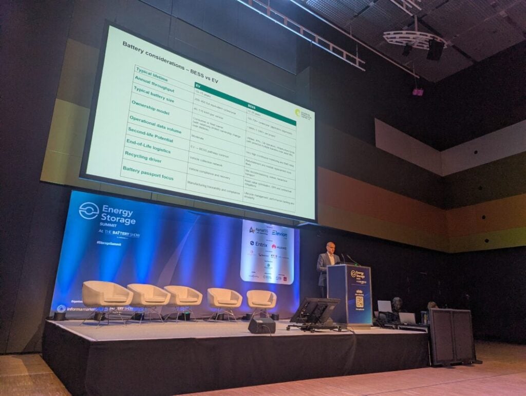A panel discussion at the Energy Storage Summit.