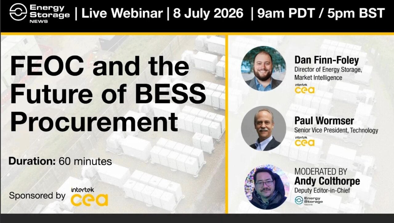 VIDEO: FEOC y el futuro de la adquisición de BESS, un seminario web con Intertek CEA