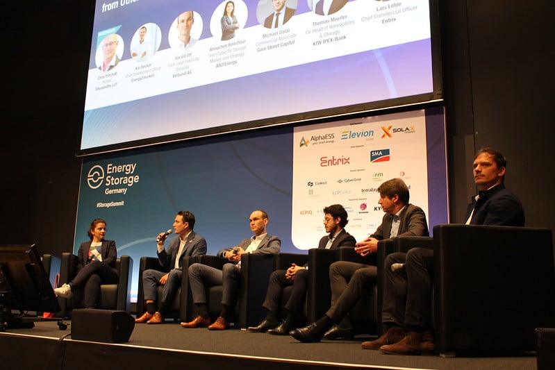 A panel discussion at the Energy Storage Summit Germany 2025