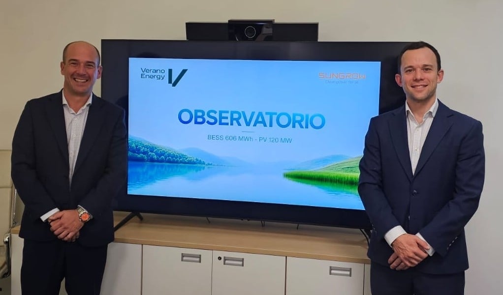 Verano Energy, Sungrow BESS supply agreement