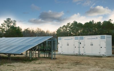 Lockheed Martin's lithium-ion GridStar battery tech at a solar-plus-storage site in the US. The company is now looking to take on the long-duration market too. Image: PRNewsfoto/Lockheed Martin.