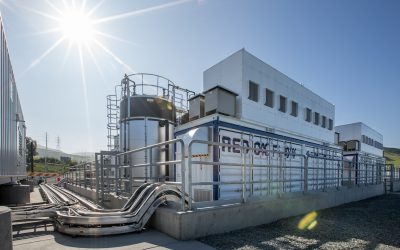 Many had expected an emerging technology like flow batteries to be selected. Pictured is California's largest flow battery installation. Image: SDG&E / Ted Walton.