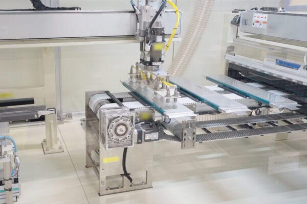 LG Energy Solution cell production equipment at one of the Michigan factories four 5.5GWh annual capacity factory lines. Image: LG Energy Solution
