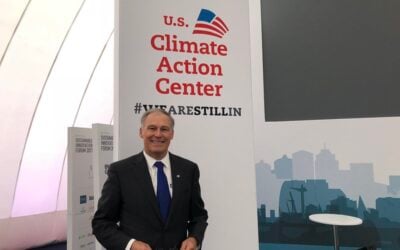 Jay Inslee, pictured in 2017 at a UN climate conference in Germany. Image: Flickr / Governor Jay Inslee