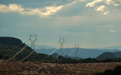 Power lines in Spain