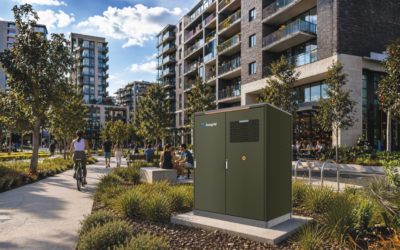 A conceptual image of a site in Ausgrid's Community Power Network. Image: Ausgrid.