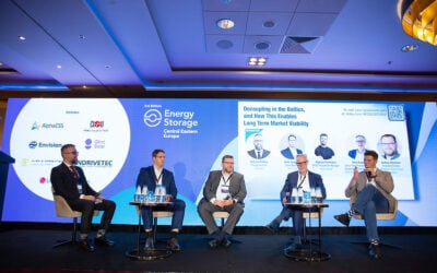 A panel discussion at the Energy Storage Summit Central Eastern Europe 2025 in Warsaw, Poland,