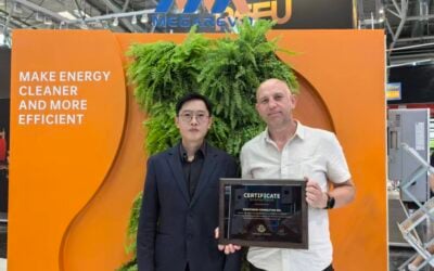 We spoke to Brian Yaw (pictured left) at Intersolar Munich in June.