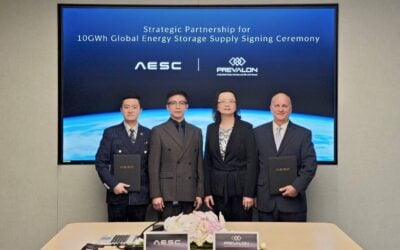 Prevalon, AESC 10GWh supply agreement
