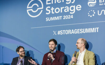ACCURE CEO Kai-Philipp Kairies speaks on a panel at the Energy Storage Summit EU in London, hosted in February by our publisher Solar Media. Image: Solar Media.
