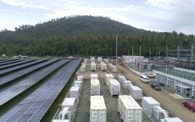 ACEN delivered Alaminos Solar and Storage (pictured), the Philippines' first large-scale solar-plus-storage project. Image: ACEN.