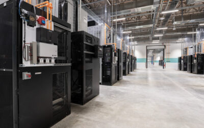 Inside one of AES' existing battery storage projects in the US. Image: AES Indiana.