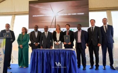 Prime Minister Ulisses Correia e Silva of Cape Verde (third from left) at the inauguration event. Image: Africa Finance Corporation