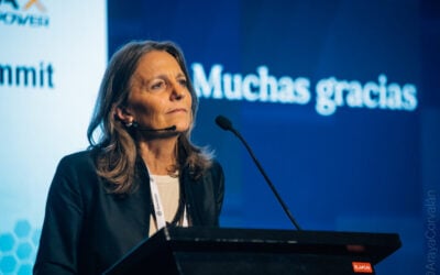 Argentina's National Energy Secretary, María Tettamanti during the Energy Storage Summit Latin America 2025