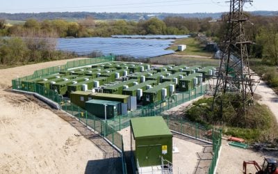 Zenobe Energy's Aylesford battery storage project in Kent, England. Image: Zenobe Energy.