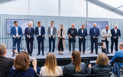 Ribbon-cutting at yesterday's inauguration of Baltic Storage Platform's Hertz 2 project in Estonia. Image: Mirova.
