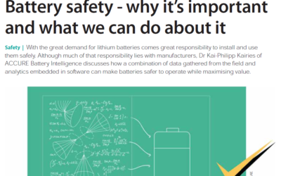 Battery safety - why it’s important and what we can do about it